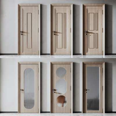 现代单开门3D模型下载